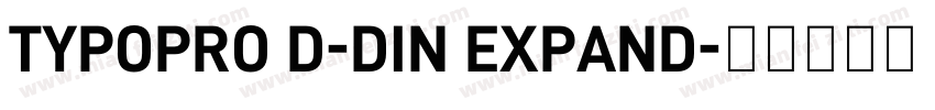 TYPOPRO D-DIN EXPAND字体转换